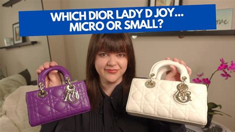 dior lady micro|lady dior mini vs small.